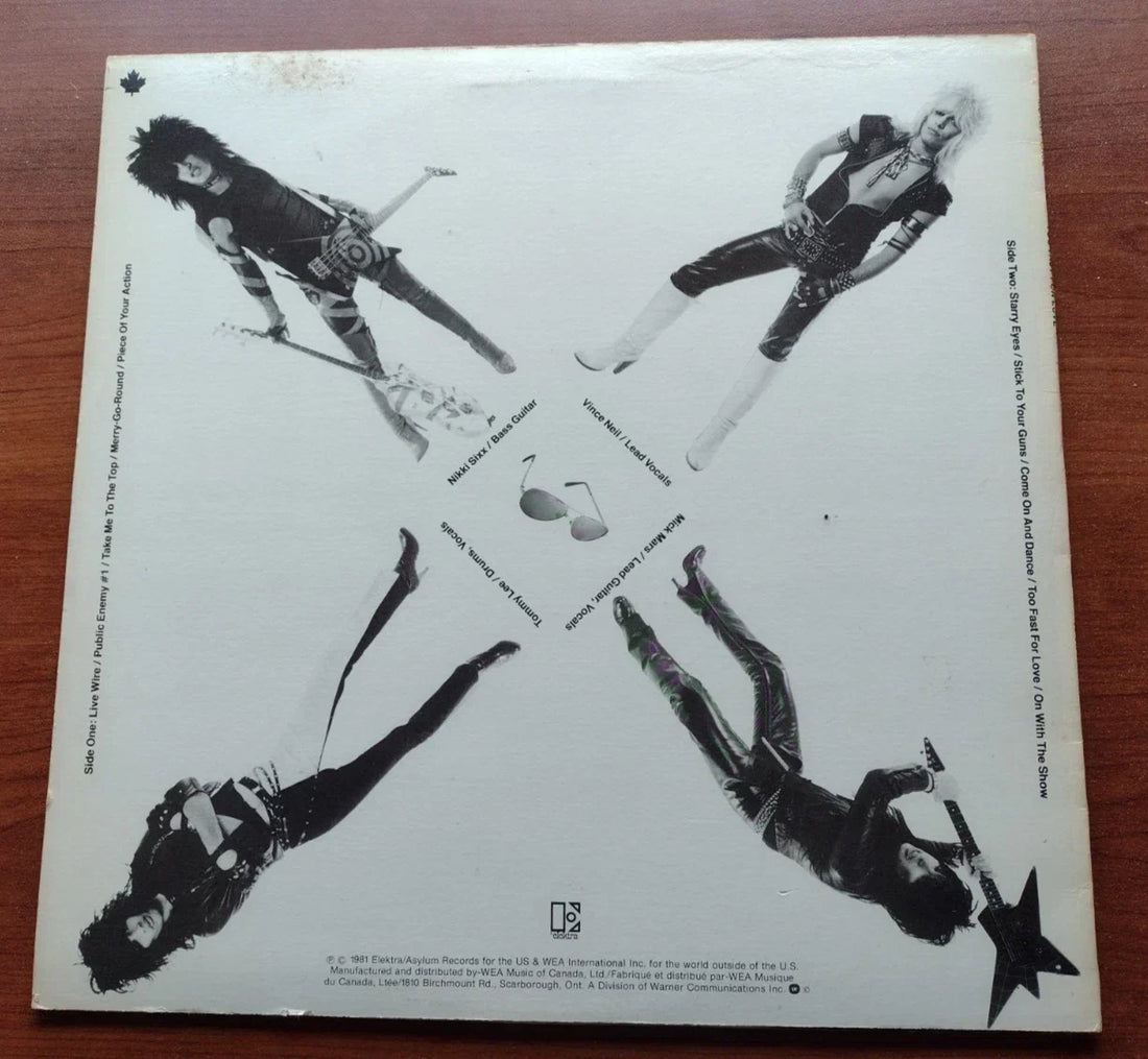 Mötley Crüe - Too Fast For Love (LP, Album, Ltd, RE + 7, Ltd)
